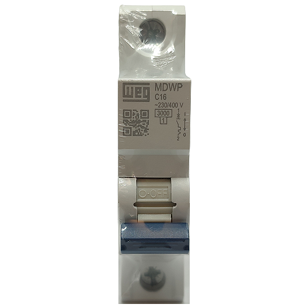 MDWP-C16-1 MINI DISJUNTOR CURVA C 1 PÓLO 16A 15265681 WEG