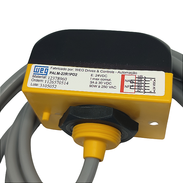 PALM-22R1PD2 BOTOEIRA 1NA + 1NF 24VCC 12378960 WEG
