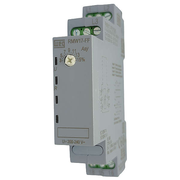 RMW17-FF01D65 RELÉ DE MONITORAMENTO FALTA DE FASE 200-240V 12590262 WEG