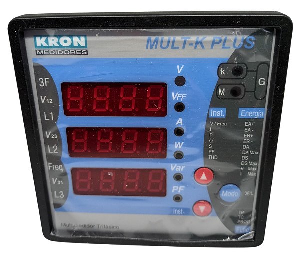 MULT-K PLUS MULTIMEDIDOR DE GRANDEZAS ELÉTRICAS Z014815511100 KRON MEDIDORES