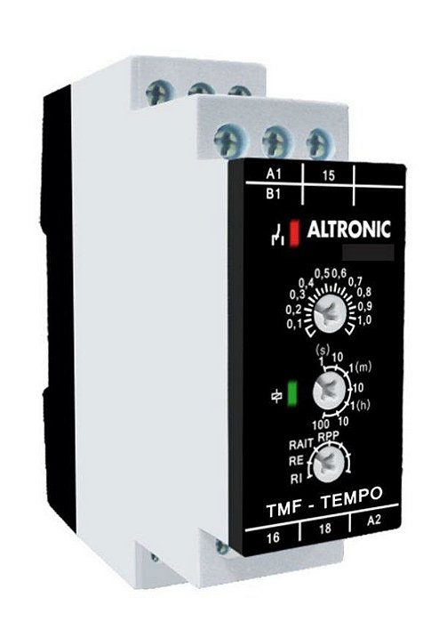 TMF 01 MC RELÉ DE TEMPO MULTIFUNÇÃO 24 A 240VCA/VCC 1PMF01 ALTRONIC