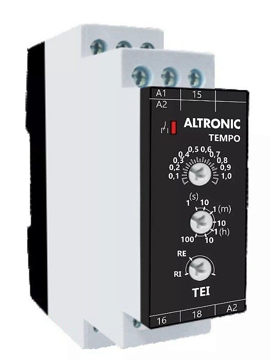 TEI 01-03 MC 24 A 240VCA/VCC RELÉ DE TEMPO MULTI ESCALA 1TEI00324 ALTRONIC