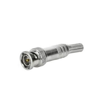 Conector bnc macho com mola parafuso rg-59