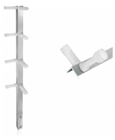 Haste naylux aluminio cantoneira 8 isolador