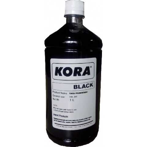 Tinta kora hp vivera preta - 1 litro - corante