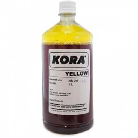 Tinta kora epson amarela - 1 litro - corante