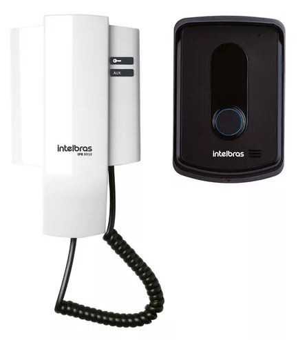 Kit porteiro residencial intelbras branco ipr 8010