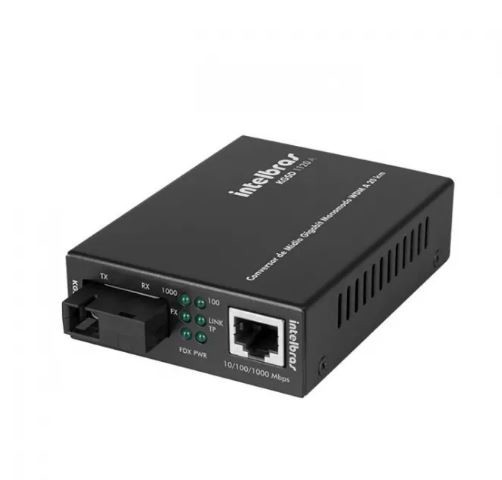 Conversores de midia giga wdm monomodo 20 km - kgsd 1120 b intelbras