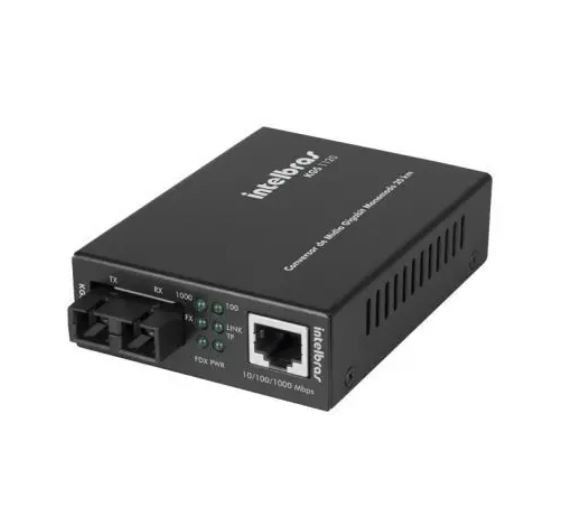 Conversores de midia giga monomodo 20 km - kgs 1120 intelbras
