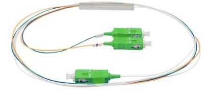 Cabo optico com divisor plc (splitter) 1x2 sc apc xfs 122 intelbras