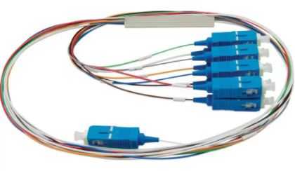Cabo optico com divisor plc (splitter) 1x8 sc upc xfs 181 intelbras
