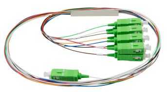 Cabo optico com divisor plc (splitter) 1x8 sc apc xfs 182 intelbras