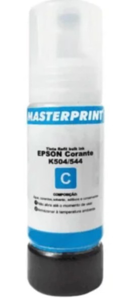 Refil tinta b ink epson master 504 544 corante c 70ml r-ep70c