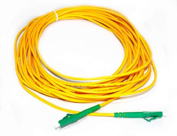 Cordao optico c  3m fibra 2,50mm simples e conectores lc apc lc apc