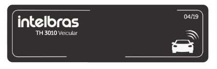 Etiqueta de acionamento rfid veicular 900 mhz 3020uhf intelbras