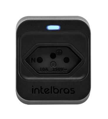 Protetor eletronico intelbras com 1 tomada  - eps 301 preto