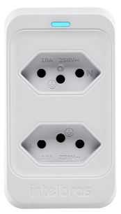 Protetor eletronico intelbras com 2 tomadas - eps 302 branco