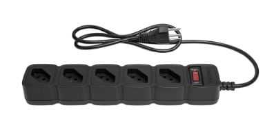 Protetor eletronico intelbras com 5 tomadas - epe 205 preto