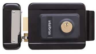 Fechadura intelbras 12 volts fx2000 ajustavel preta