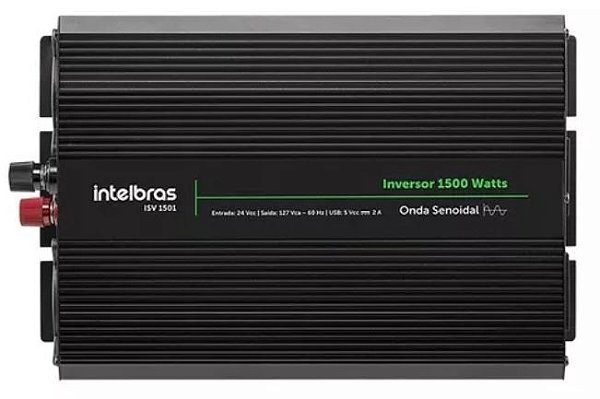 Solar inversor de onda senoidal 1500w 24vcc p  127vac isv1501