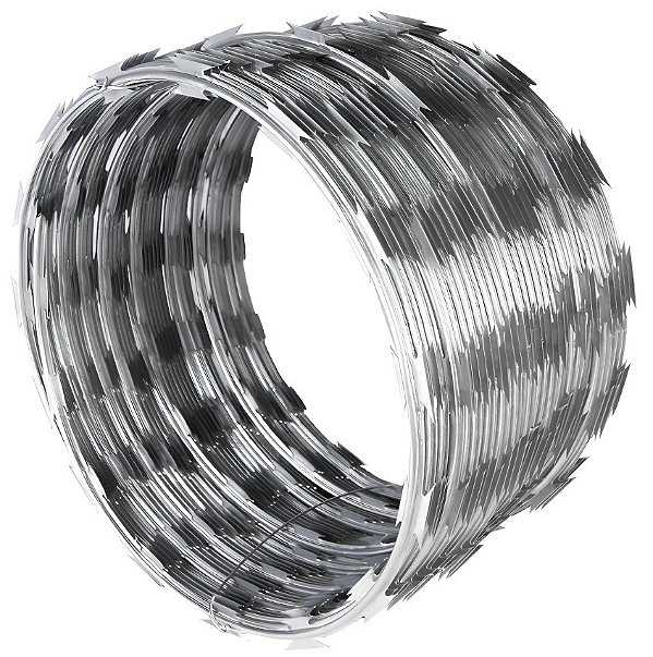 Concertina simples 45cm ***** desalinhada ***** galvalume