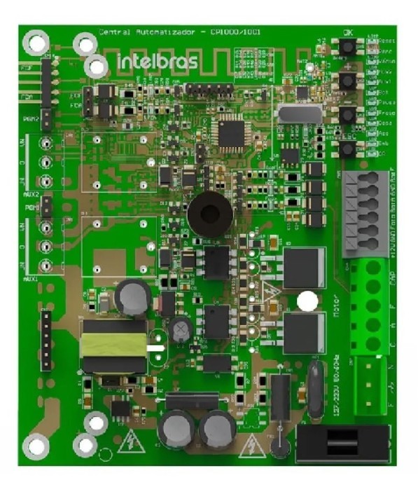 Placa portao intelbras cp-1000 - normal