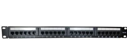 Patch panel adf cat.5e 24 portas - fast