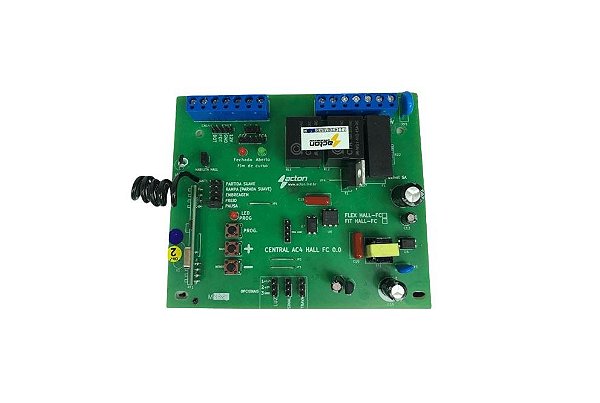 Placa portao acton ac4 flex 433mhz - sensor hall freio e rampa