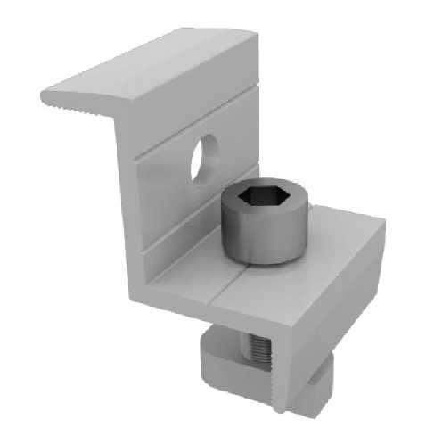 Solar estrutura grampo terminal