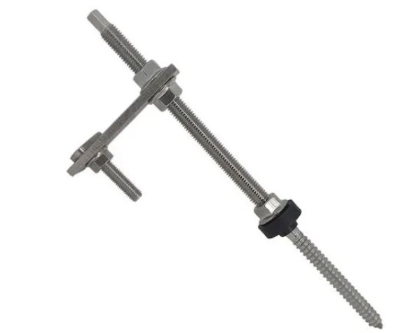 Solar estrutura kit prisioneiro madeira 10x295mm