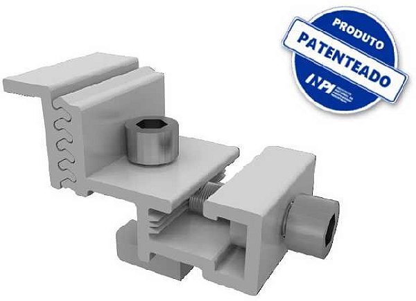 Solar estrutura granpo terminal com aterramento