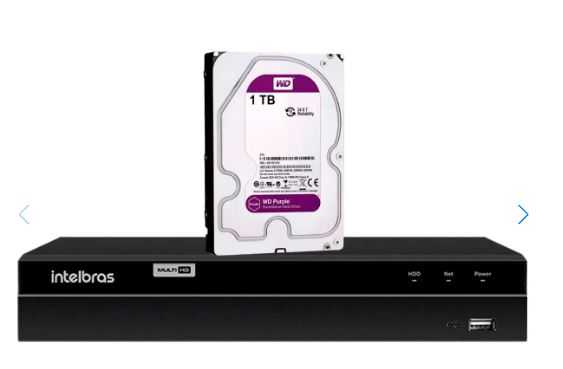 Dvr mhdx 16 canais intelbras hdcvi 1216 - c  hd 1tb
