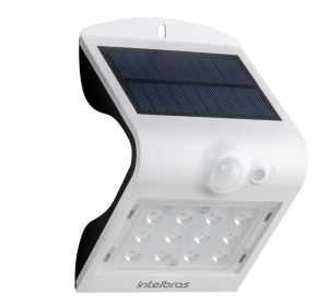 Solar arandela intelbras asi 220 lm luz amarela - bivolt