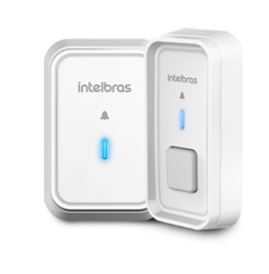 Campainha sem fio intelbras com bateria cib 101 branca