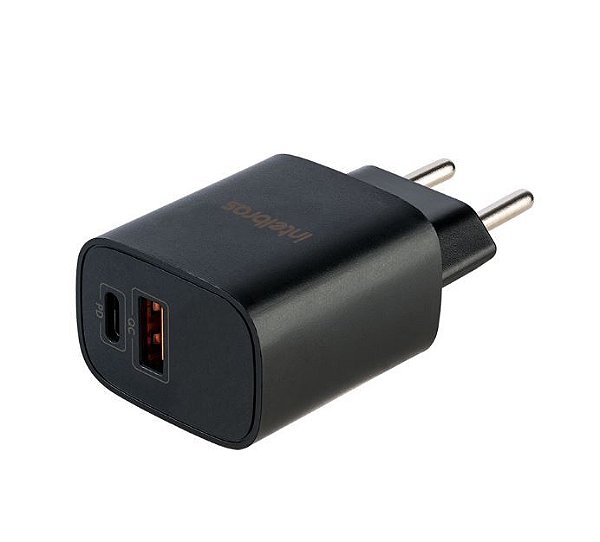 Carregador usb c universal intelbras ec 11 power 20w - preto