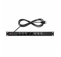 Regua de tomada intelbras 08 tomadas c  fusivel epr 208+ - preto