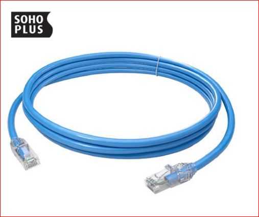 Patch cord cat.5e utp - 1,5m azul sohoplus