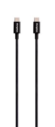 Cabo usb - tipo c intelbras 1,5m 3,0a nylon prt eucc 15nb