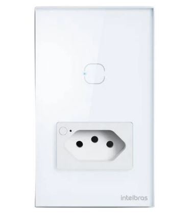 Automacao interruptor+tomada inteligente wifi intelbras ets 2001 branco