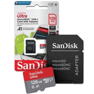 Cartao micro sd 128gb para sistemas de seguranca eletronica san disk