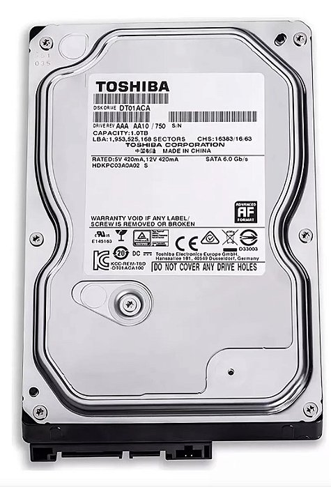 Hd sata surveillance 1tb 7200-toshiba