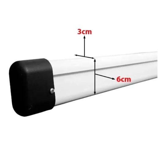 Braco para cancela reta ppa slim 3 metros - braco em led