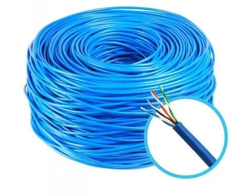 Cabo cftv azul 4 pares multiplo 10 metros.