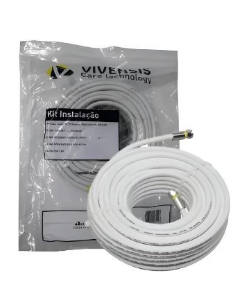 Cabo coaxial p tv rg59  60% vivensis 15m