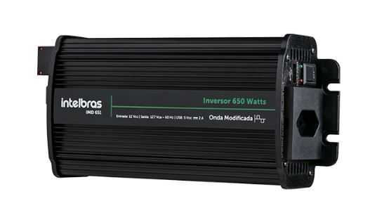 Solar inversor de onda modificada 650w 12vcc p  127vac imd651
