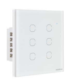 Automacao interruptor inteligente wifi intelbras ews 1006 touch branco