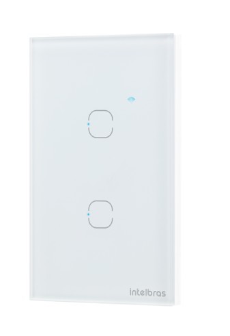 Automacao interruptor inteligente wifi intelbras eiw 1002 touch branco