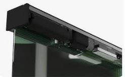 Porta social ppa wind vidro caxilhada 2f 4,00 metros brushless 24v 220v branca