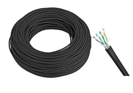 Cabo rede cat5e caixa 305m 4 pares preto (interno) - cabel