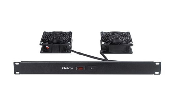 Cooler rack intelbras 2 ventiladores preto
